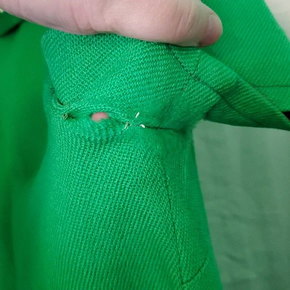 Vintage 60s Gay Gibson 100% Virgin Wool Mod Collar Dress - Picture 12 of 16